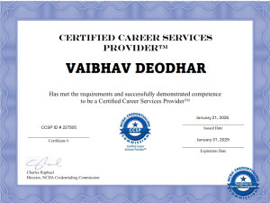 Career Service Provider Certificate
