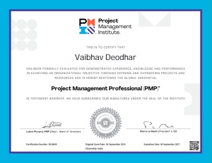 Project Management Certificate